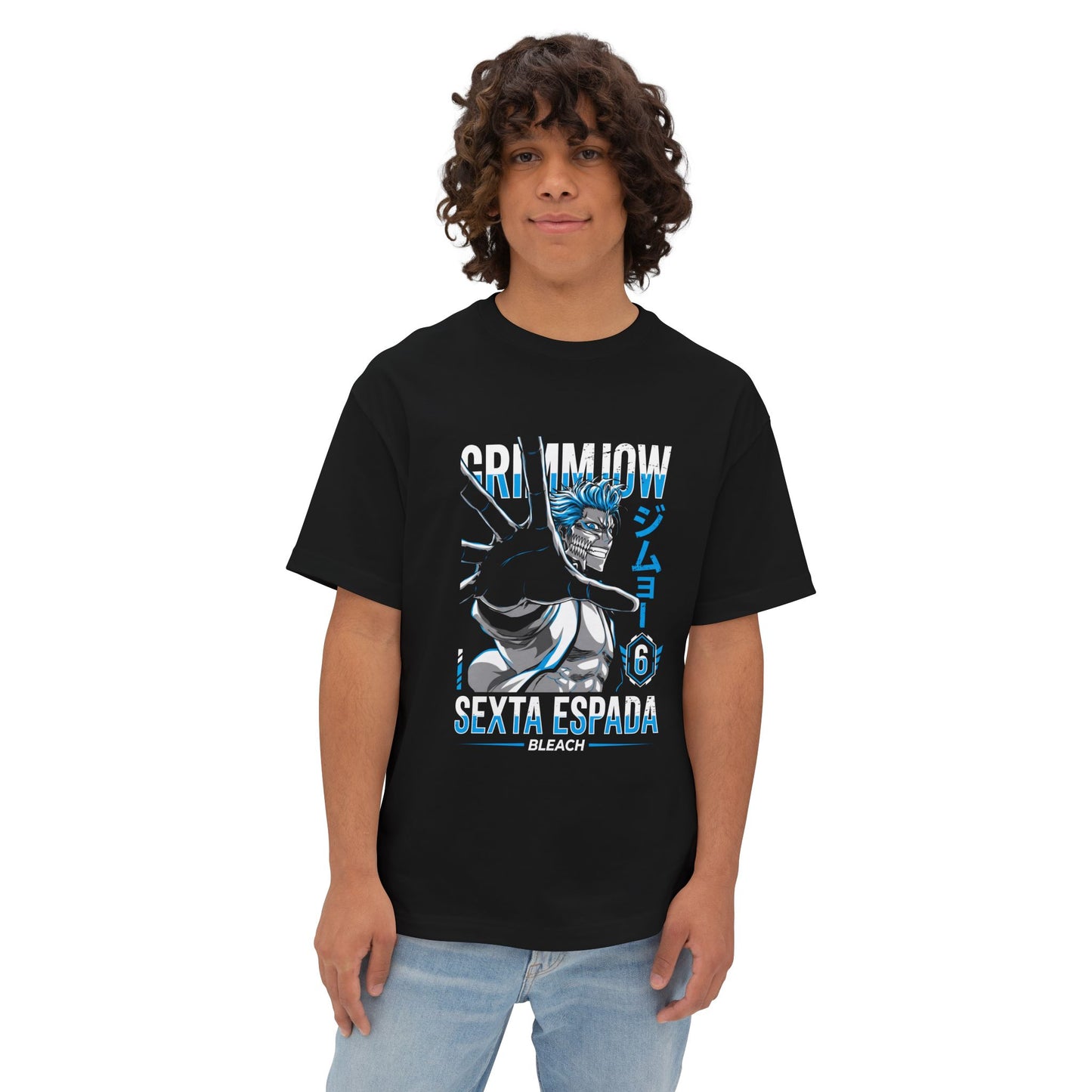 Grimmjow Jaegerjaquez: Blue Panther King Premium Oversized Unisex T-Shirt