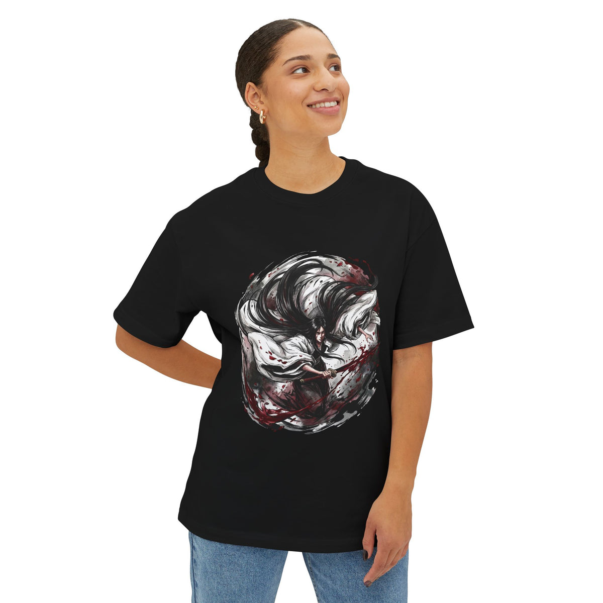Retsu Unohana Bleach 4th Division Captain Fan Art Premium Oversized Unisex T-Shirt