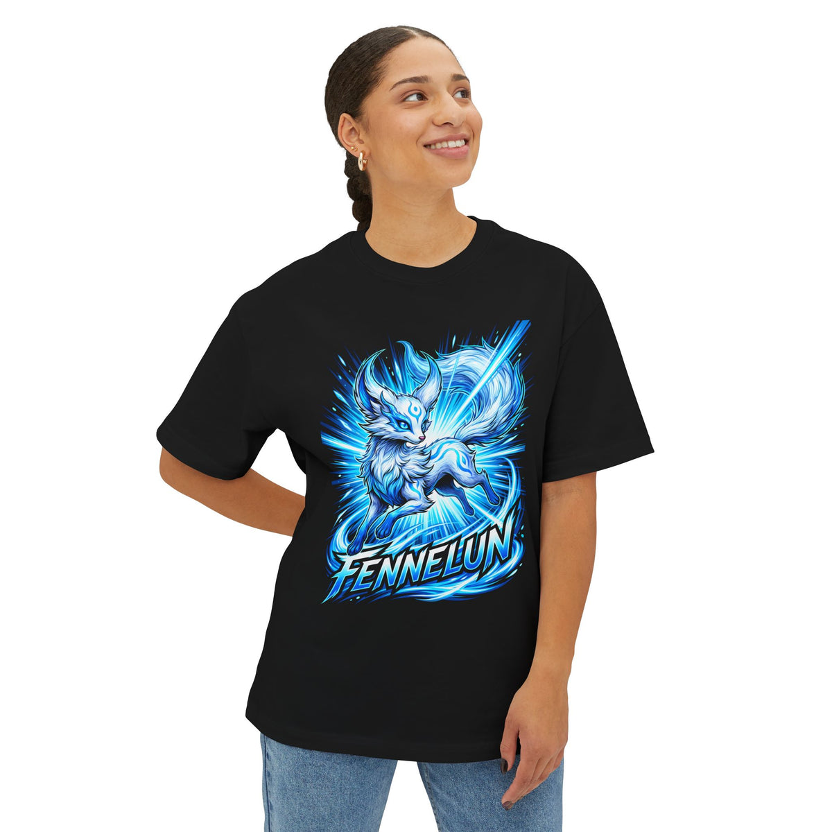 Fennelun Aniimo Elemental Burst Creature Art - Oversized Premium Tee