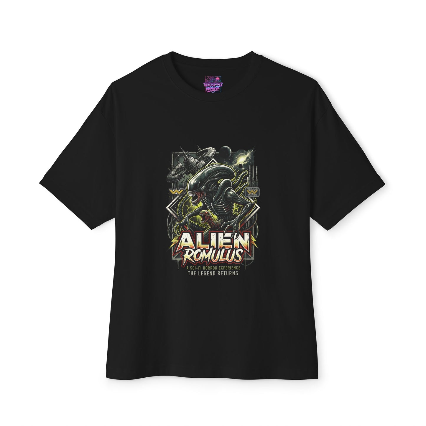 Alien Romulus: Echo Probe & Renaissance Station Premium Oversized Unisex T-Shirt