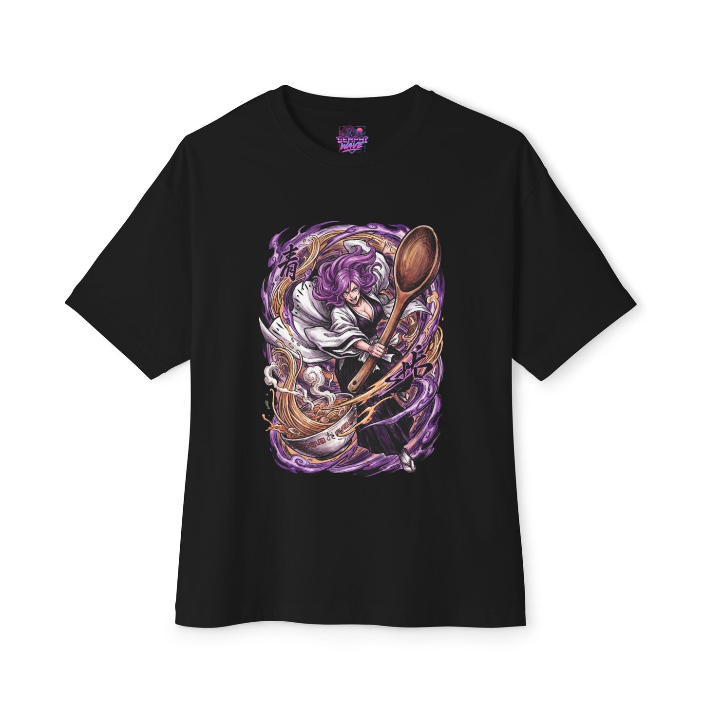 Kirio Hikifune Bleach Ruler of Grain Purple Hair Design Premium Oversized Unisex T-Shirt