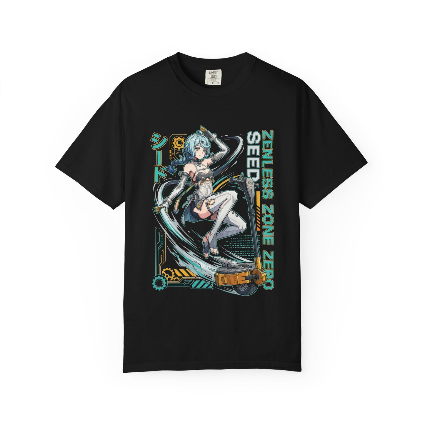 Seed Zenless Zone Zero Retrowave Synth Neon Mecha Premium T-Shirt