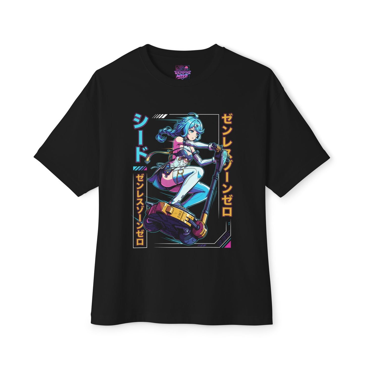 Zenless Zone Zero Seed Vaporwave Neon Pilot Portrait Premium Oversized Unisex T-Shirt