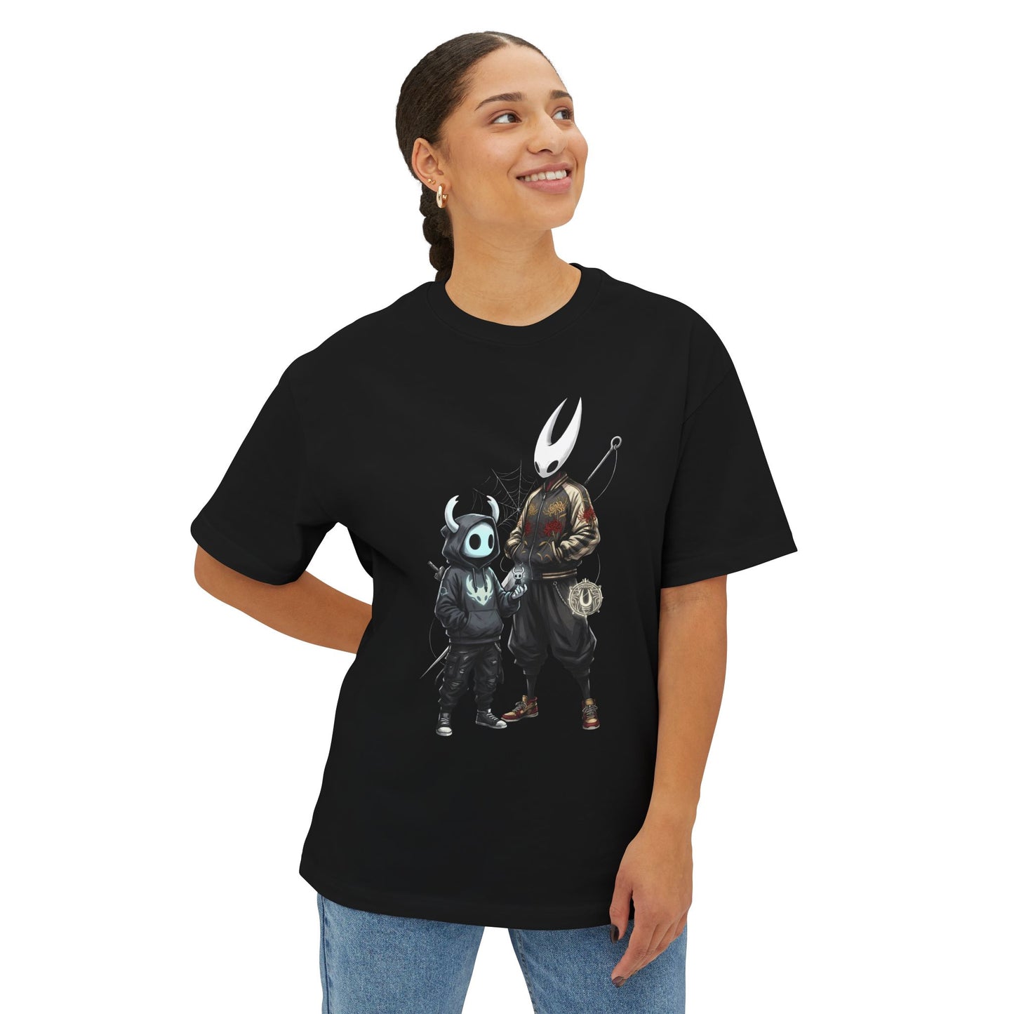 Hollow Knight: Ghost in Baggy Jeans & Cap Drip Premium Oversized Unisex T-Shirt