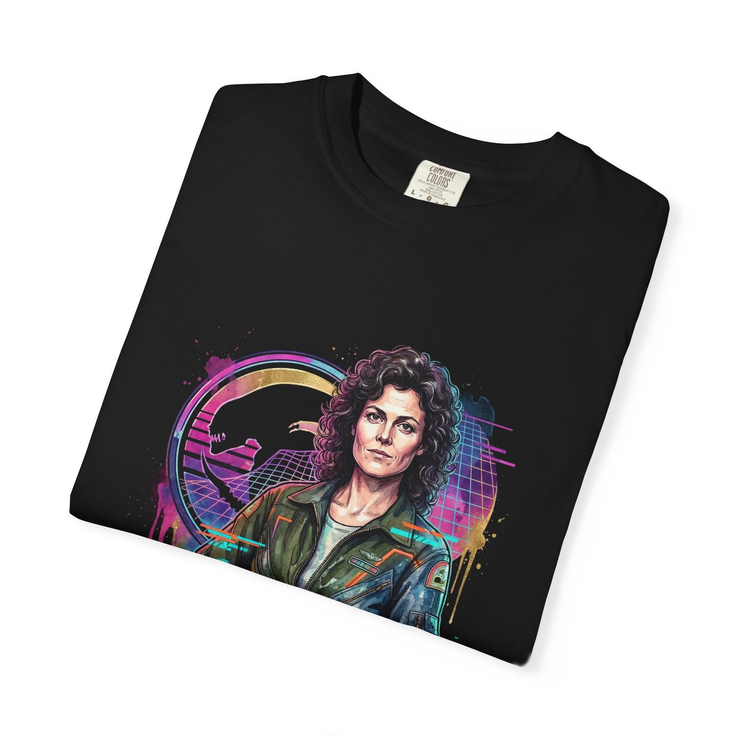 Ellen Ripley vs Alien Queen Power Loader Battle Scene Fan Art Premium T-Shirt