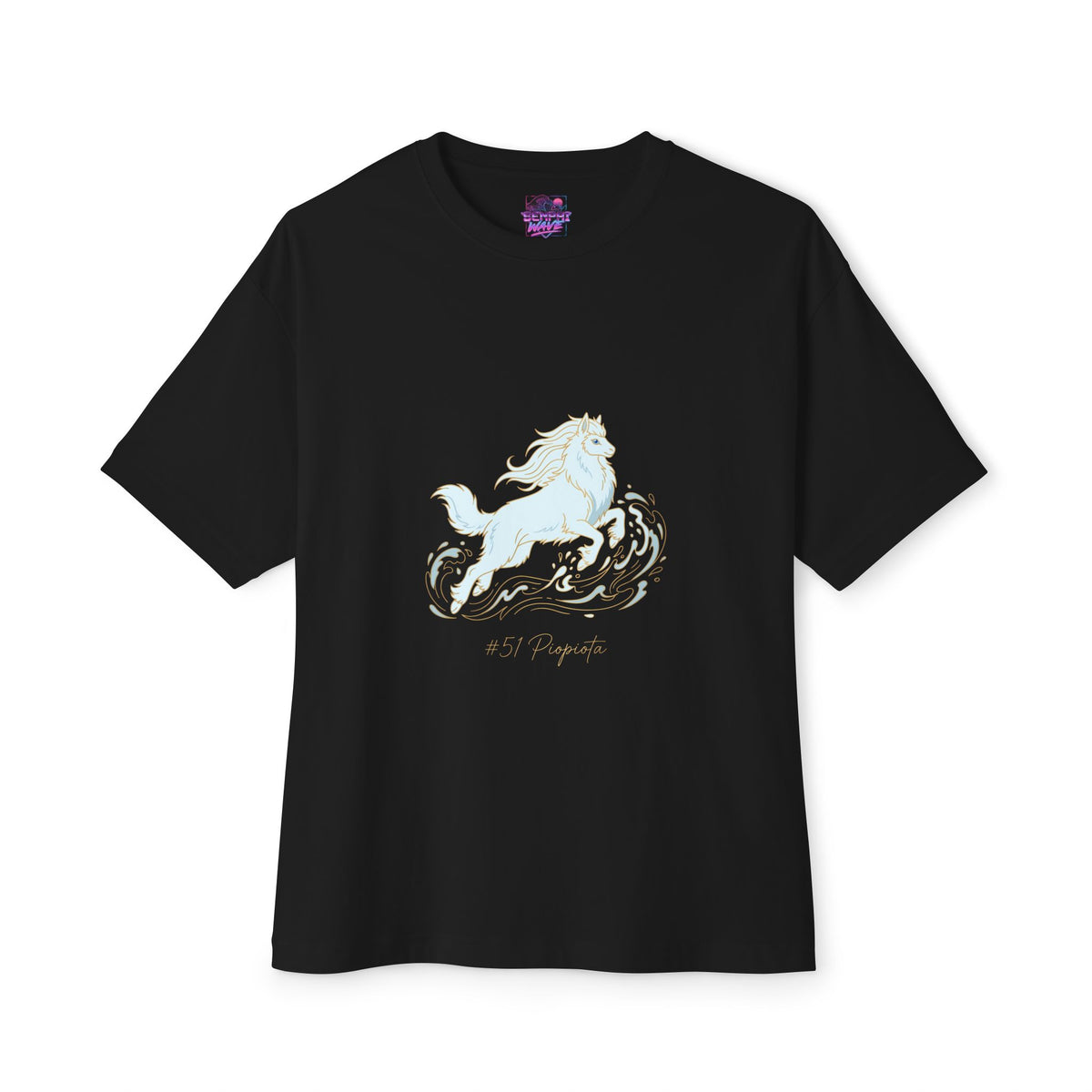 Piopiota Aniimo Gold Line Art Creature Art - Oversized Premium Tee