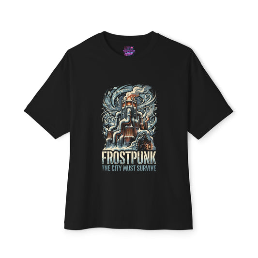 Frostpunk Coal Thumper Frozen Wasteland Premium Oversized Unisex T-Shirt