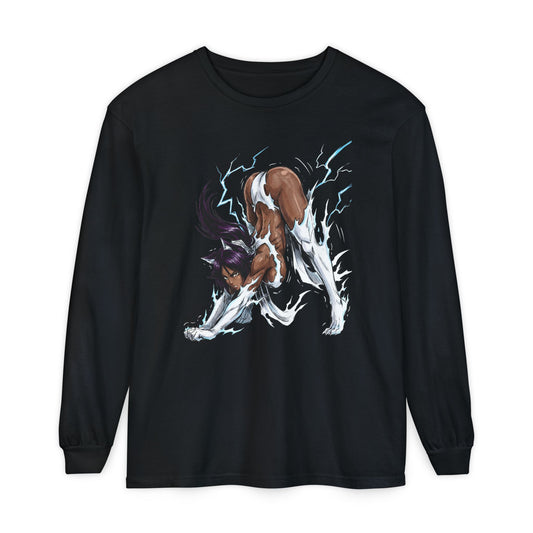 Bleach Yoruichi Shihouin Flash Goddess Martial Arts Master Long Sleeve Tee