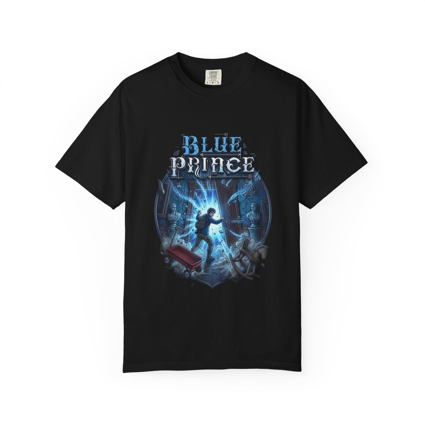 Mt Holly Blue Prince Art Deco Mystery Mansion Design Premium T-Shirt