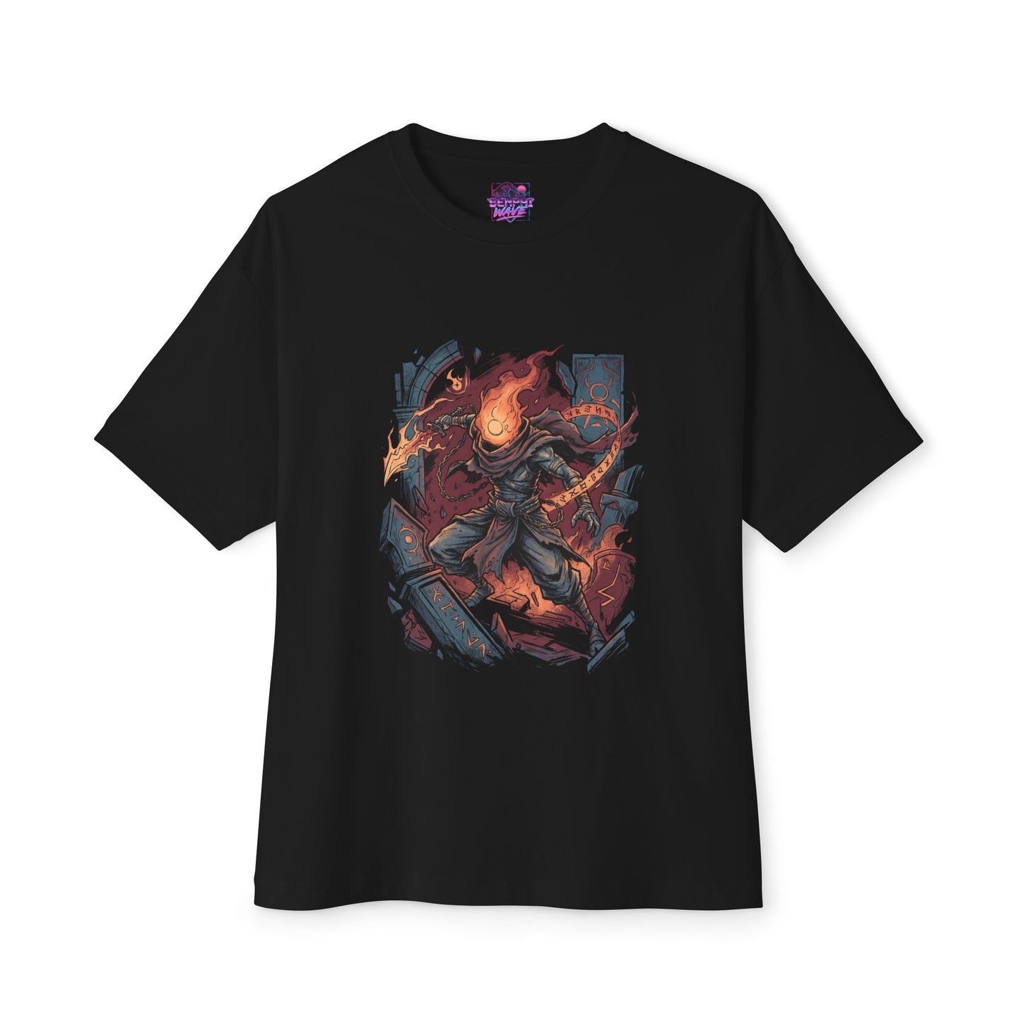 The Prisoner Dead Cells T-Shirt | Blue Beheaded Iconic Rogue-Lite Apparel Premium Oversized Unisex T-Shirt
