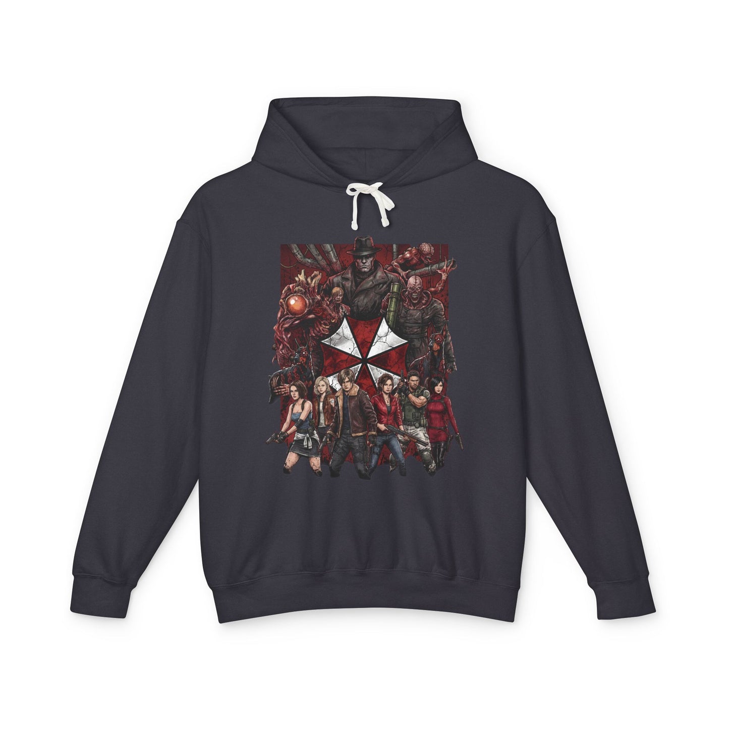 Nemesis Mr X Resident Evil Wesker Birkin Zombie Dogs Lickers Group Portrait Unisex Premium Hoodie