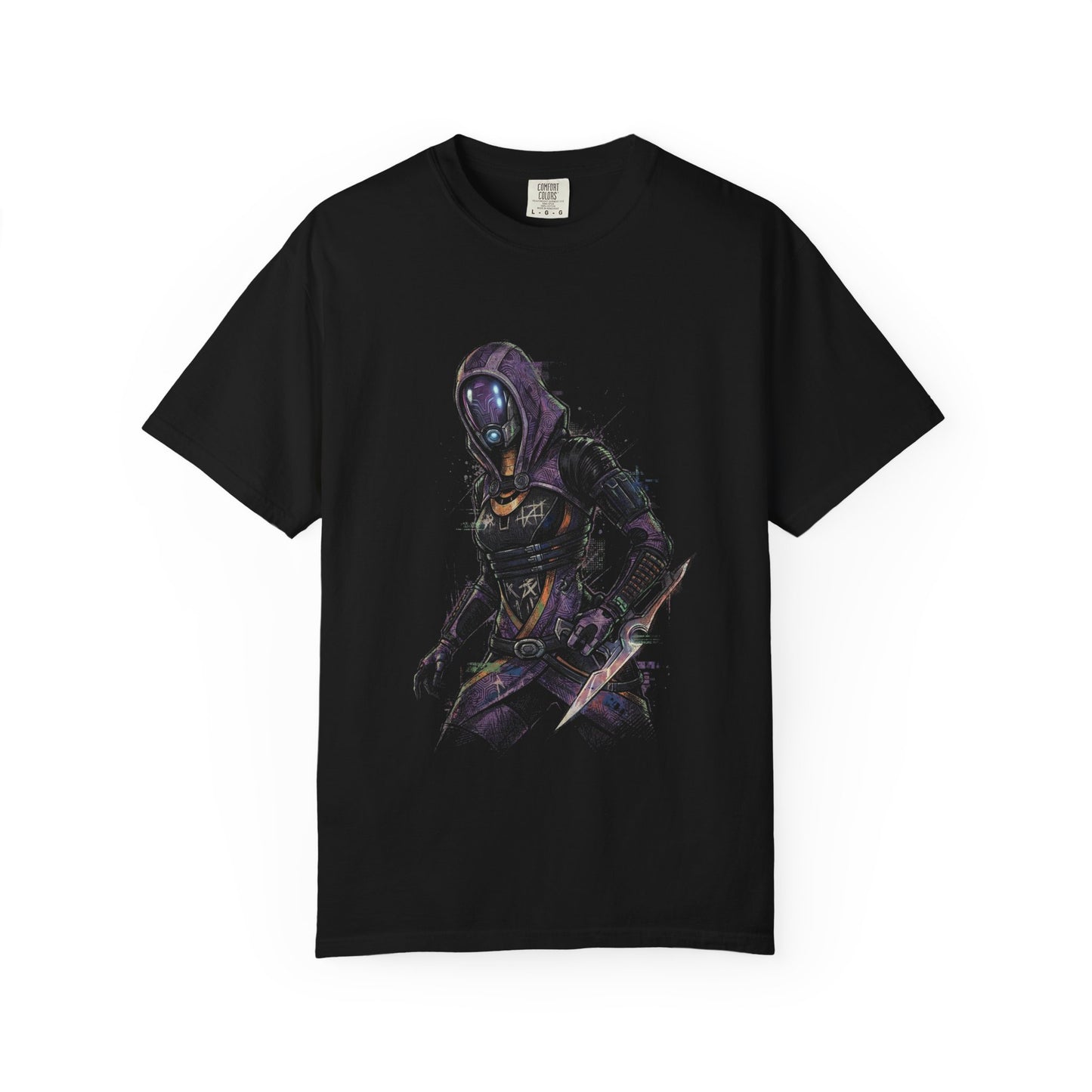 Tali Zorah Mass Effect Purple Hooded Suit Portrait Premium T-Shirt