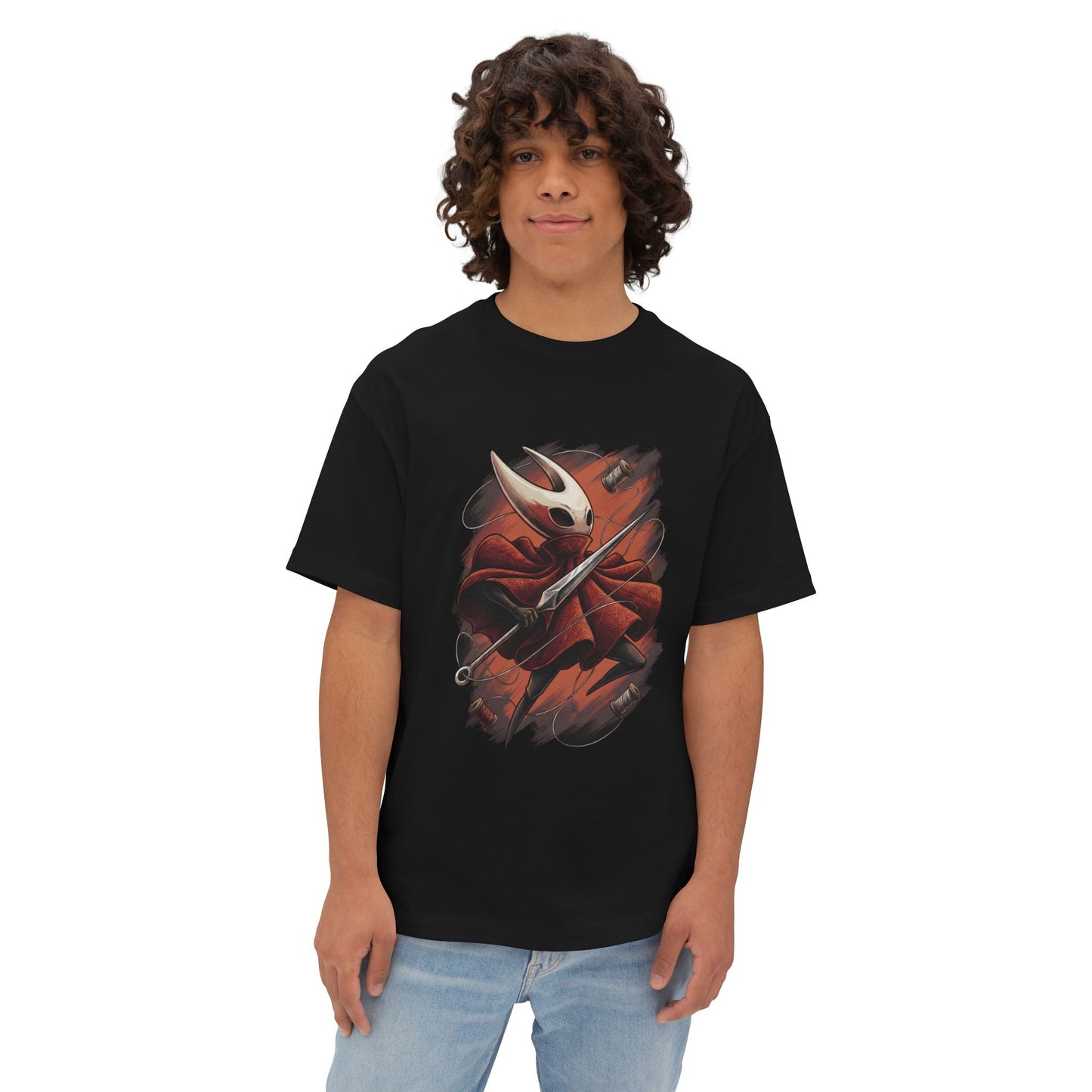 Hollow Knight Silksong Hornet Design Shirt | Silk Dash Protector Fan Tee Premium Oversized Unisex T-Shirt