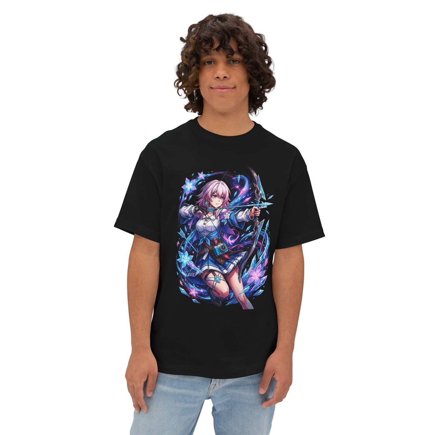 March 7th Honkai Star Rail: Preservation Queen with Pink Hair Premium Oversized Unisex T-Shirt