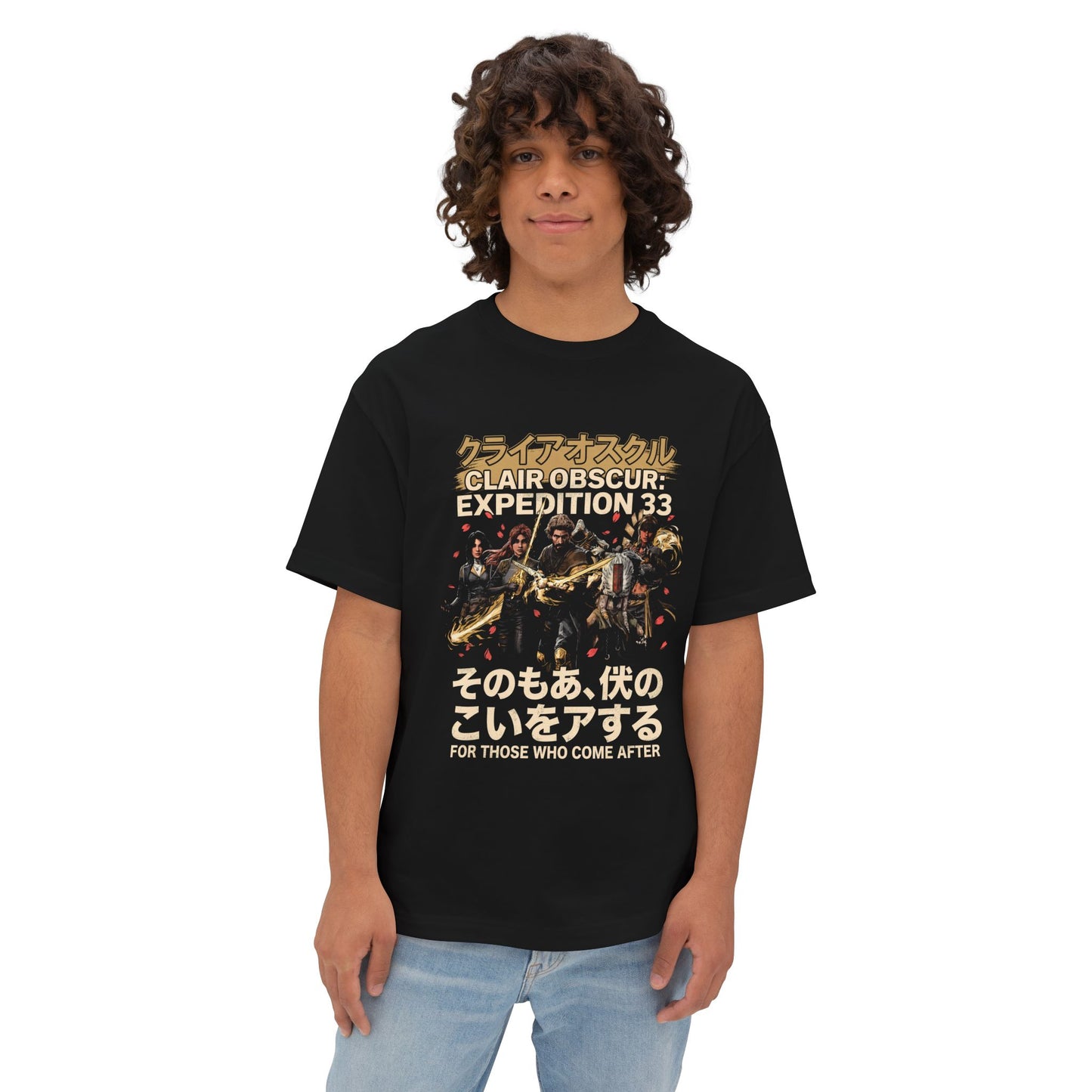 Gommage Red Petals Expedition 33 Streetwear Premium Oversized Unisex T-Shirt