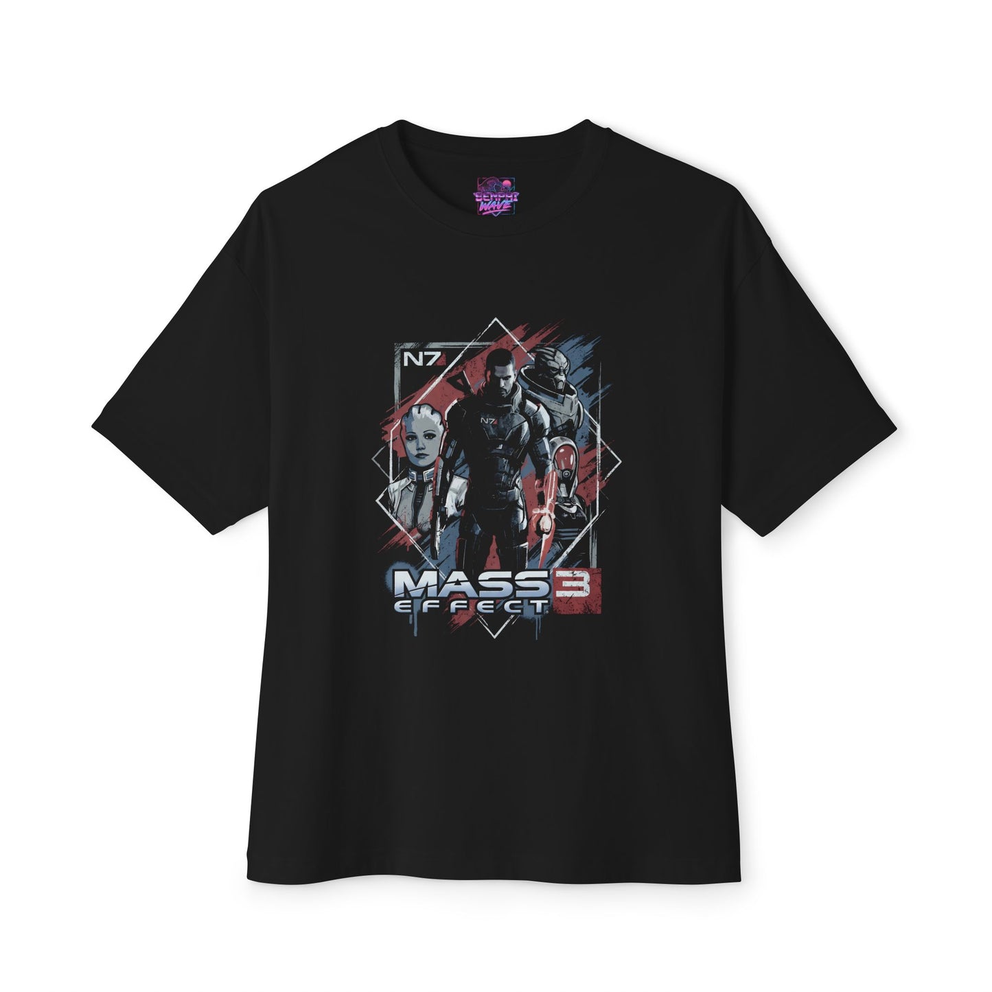 The Full Mass Effect Original Trilogy Unforgettable Space Saga Premium Oversized Unisex T-Shirt