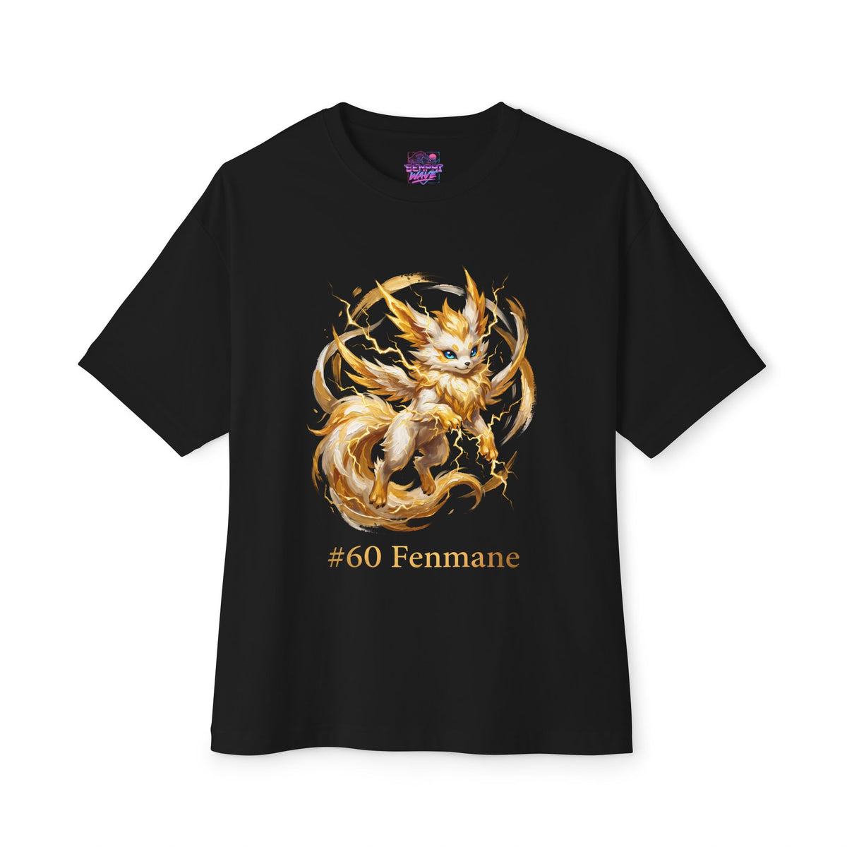 Fenmane Aniimo Gold Oil Painting Creature Art - Oversized Premium Tee