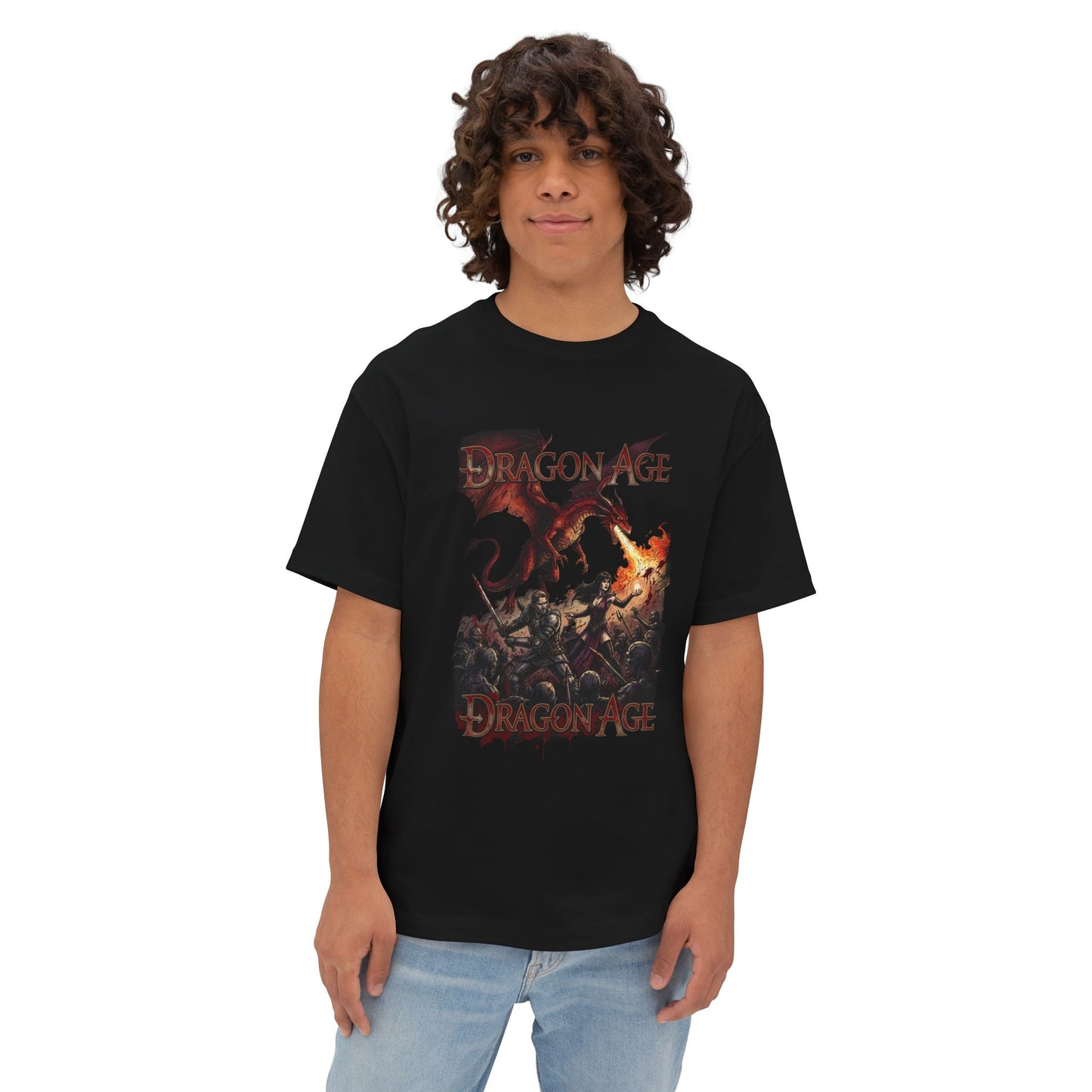 Dragon Age Origins: Grey Wardens Stand Against the Blight Premium Oversized Unisex T-Shirt