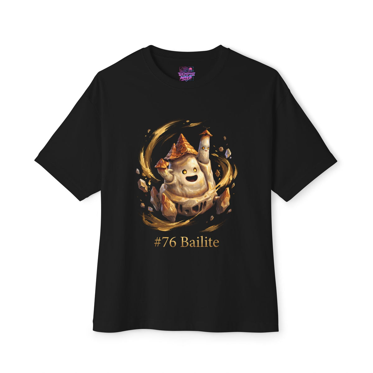 Bailite Aniimo Gold Oil Painting Creature Art - Oversized Premium Tee