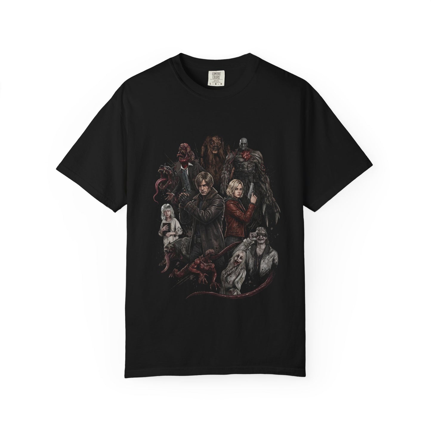 Resident Evil Requiem Grunge Style Grace Leon The Girl Stalker Enemies Premium T-Shirt