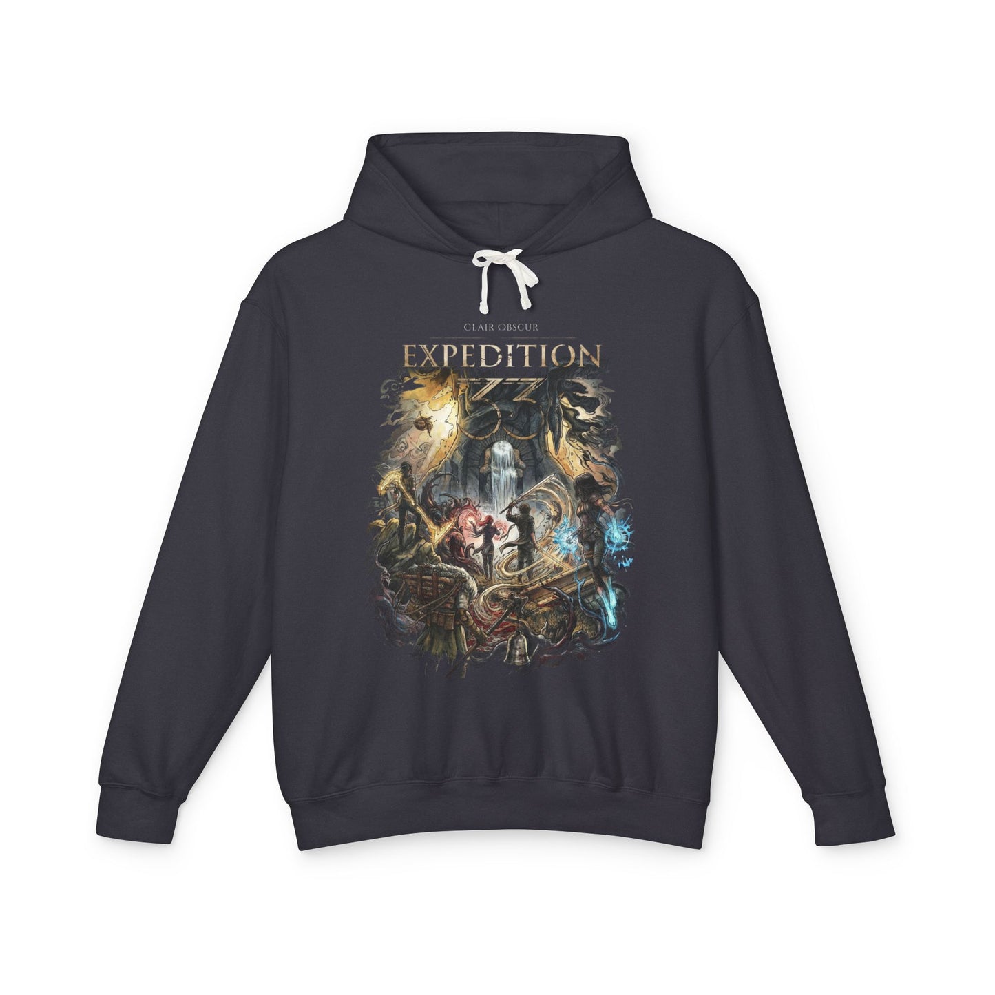 Clair Obscur Facing Paintress Retro Pixel Horror Boss Portrait Unisex Premium Hoodie