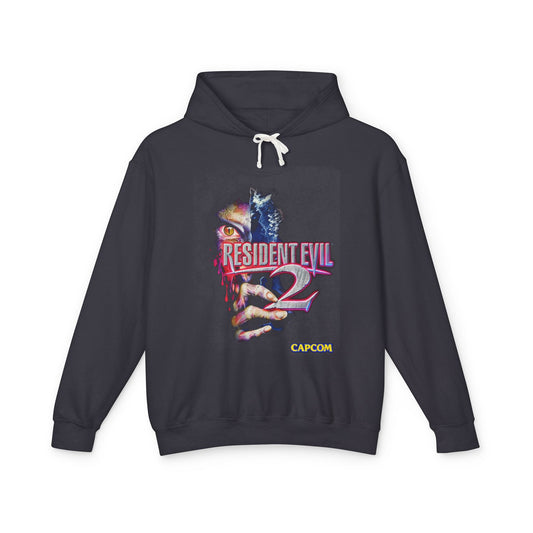 Classic Resident Evil PS1 Zombie Eye Iconic Retro Cover Style Art Unisex Premium Hoodie