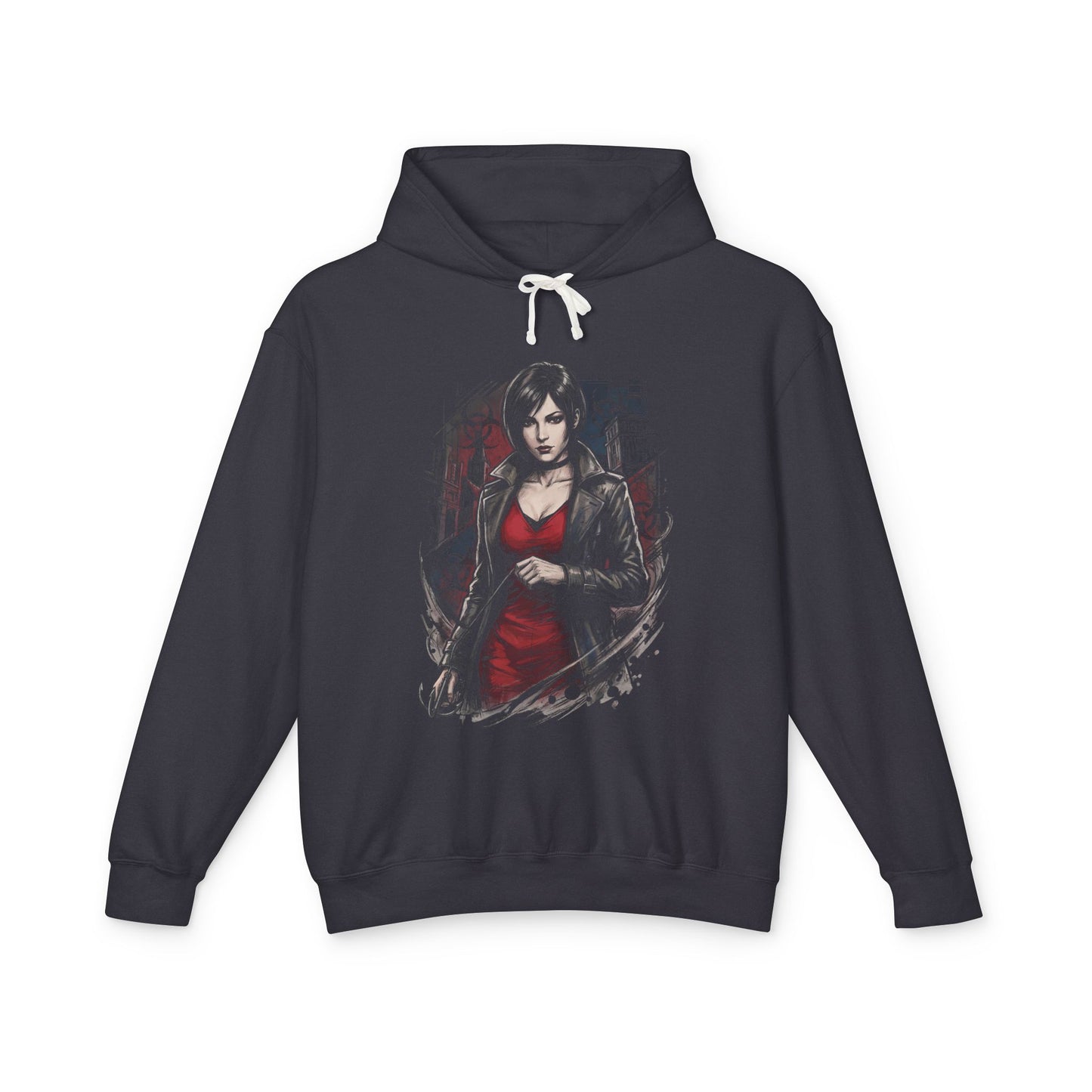 Resident Evil Ada Wong Vaporwave Retro Synthwave Design Unisex Premium Hoodie