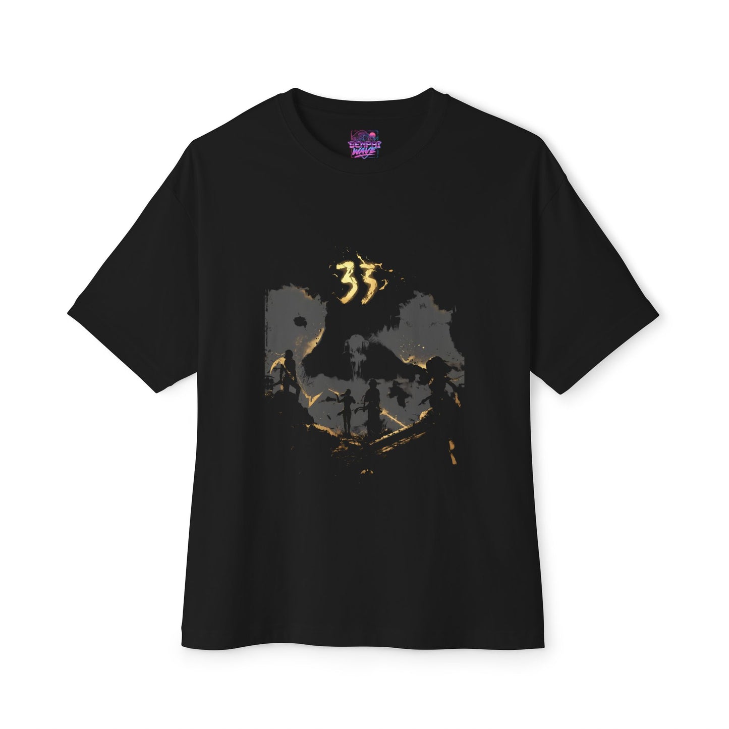 Expedition 33 Clair Obscur Painterly Style Facing the Paintress Premium Oversized Unisex T-Shirt