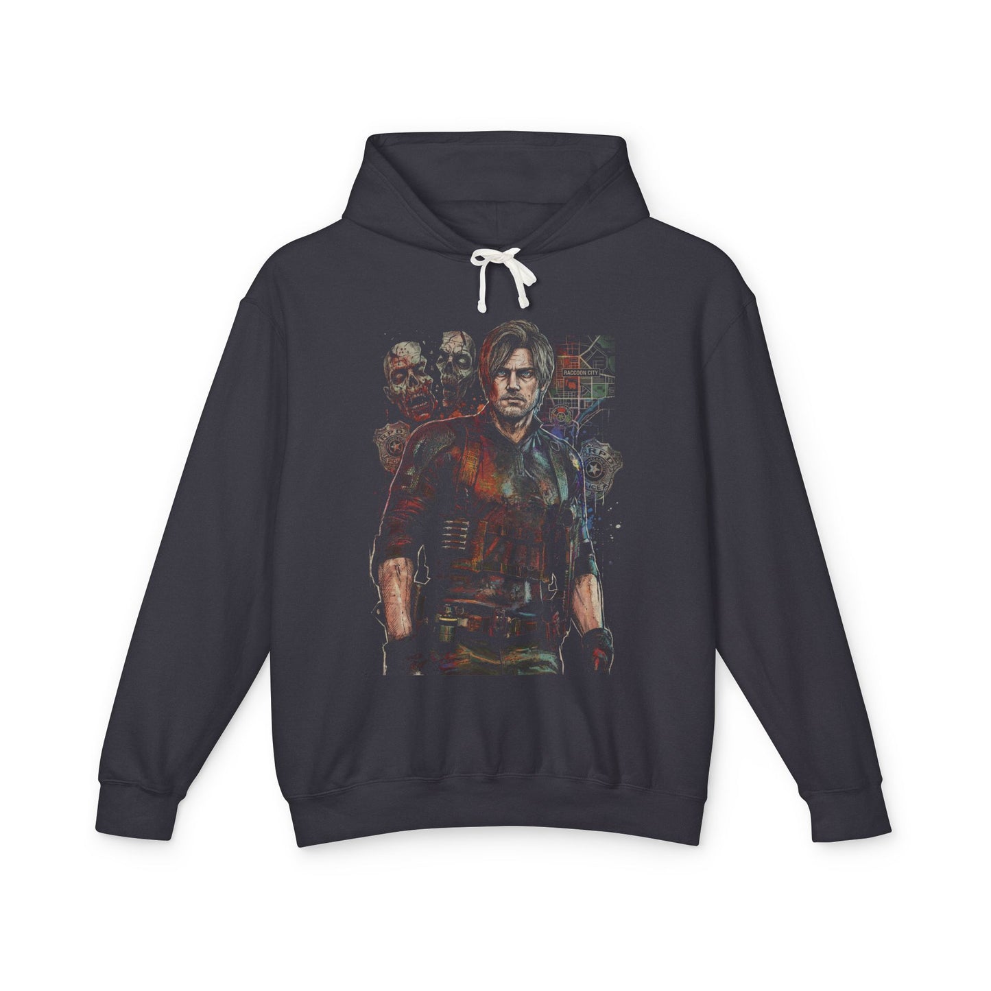 Resident Evil Requiem Leon Kennedy DSO Agent Action Hero Design Unisex Premium Hoodie