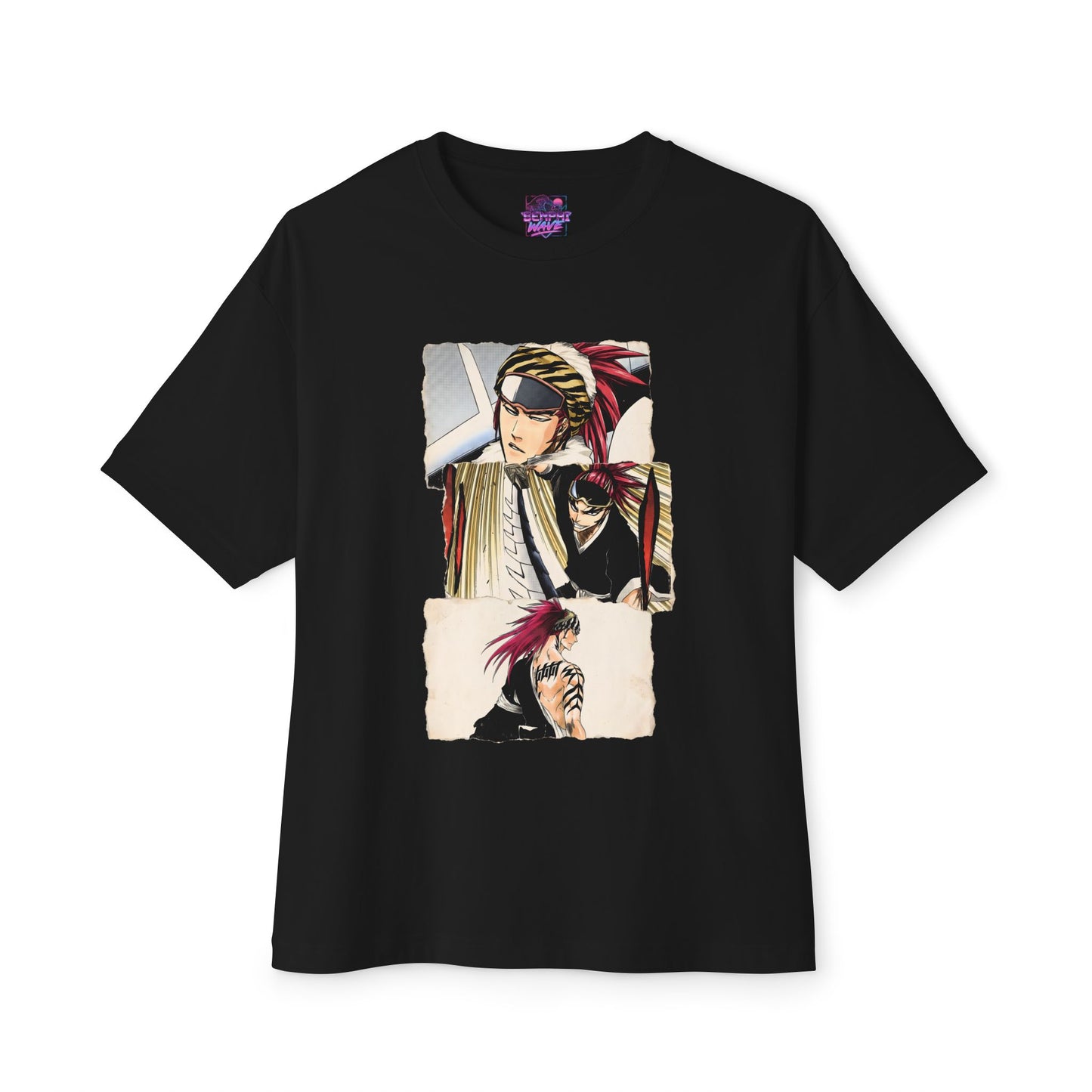 Renji Abarai Bleach Anime Manga Collage Graphic Tee