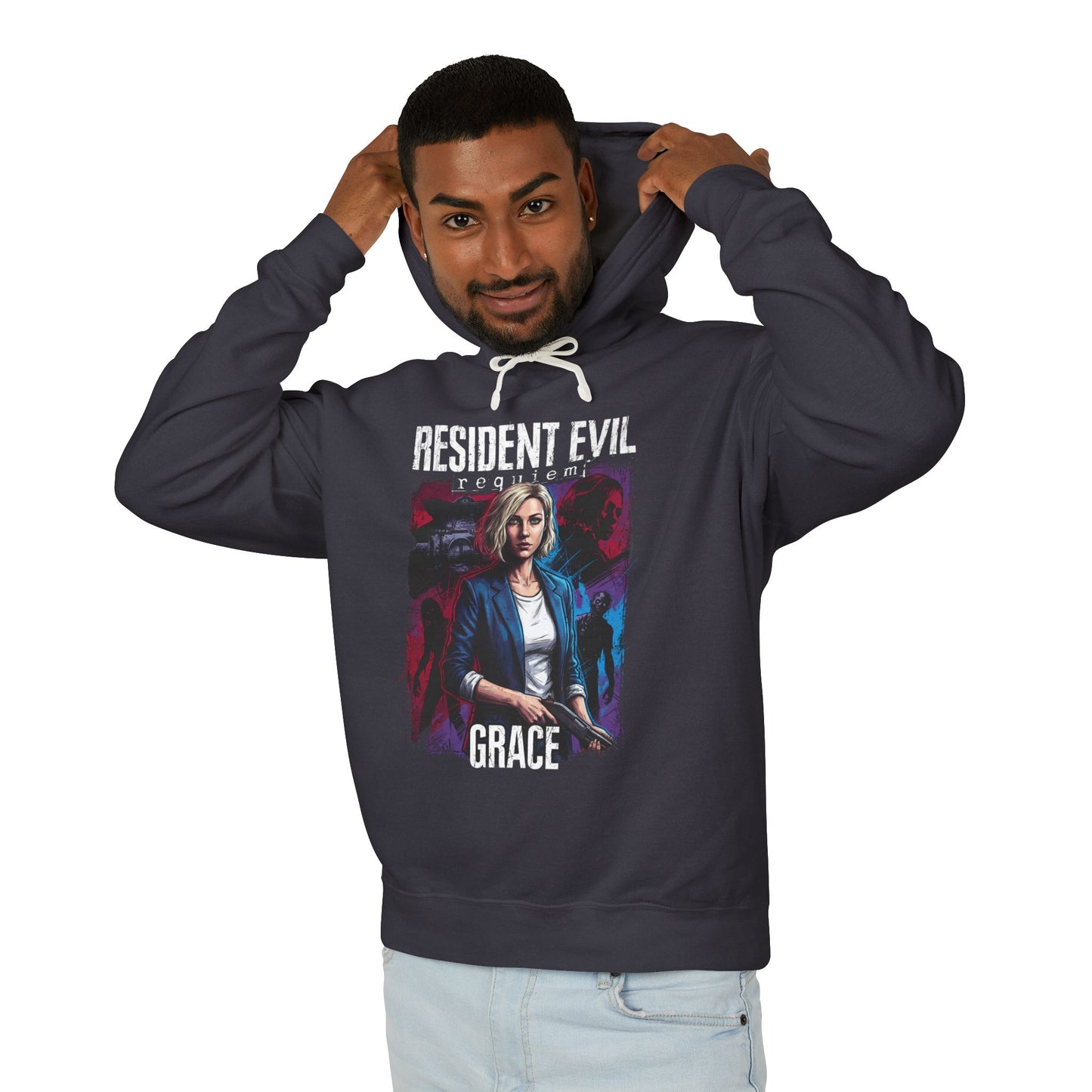 Grace Ashcroft RE9 Deductive Puzzles Laser Microscope Horror Unisex Premium Hoodie