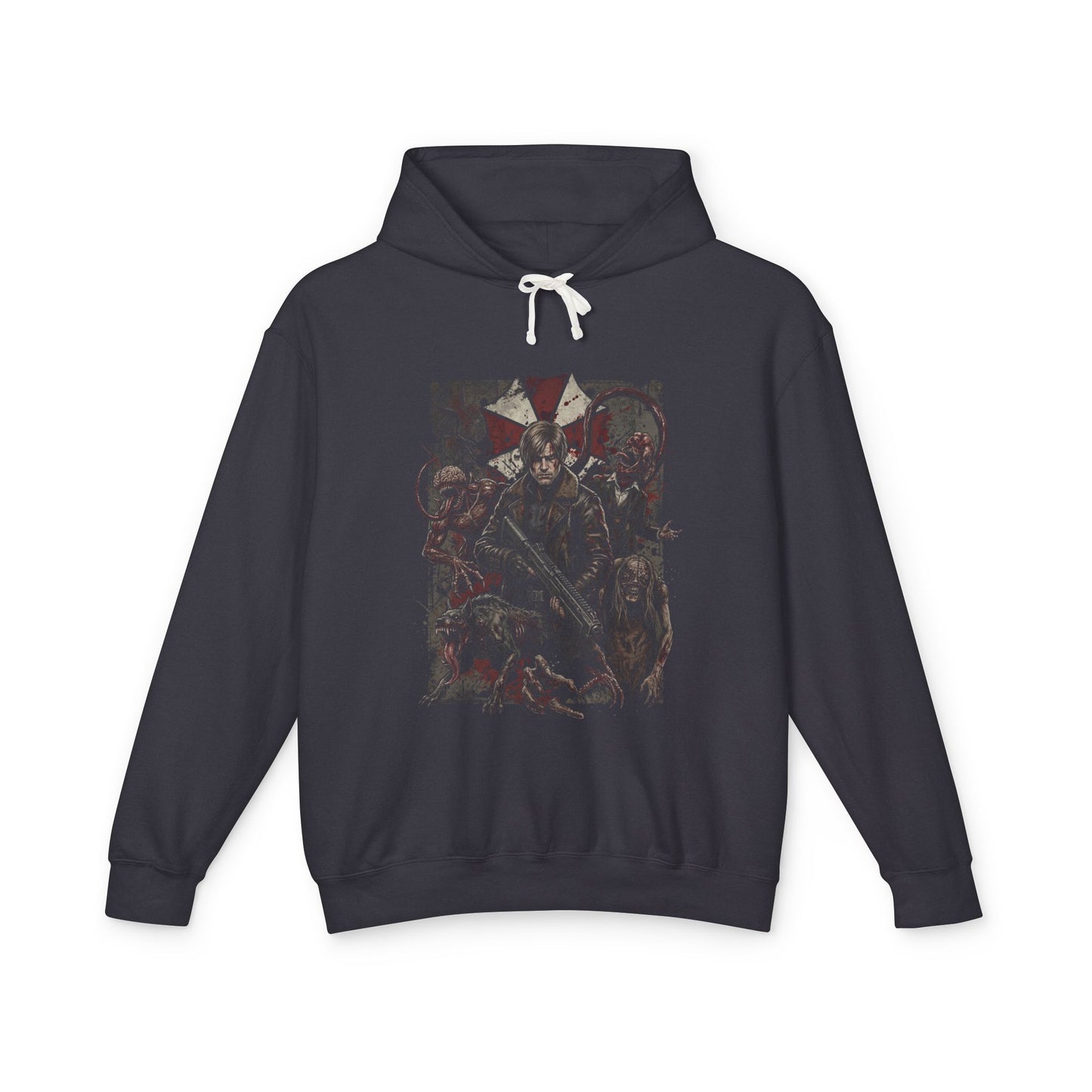 Resident Evil Requiem Grace Ashcroft Leon Kennedy Grunge Enemies Design Unisex Premium Hoodie