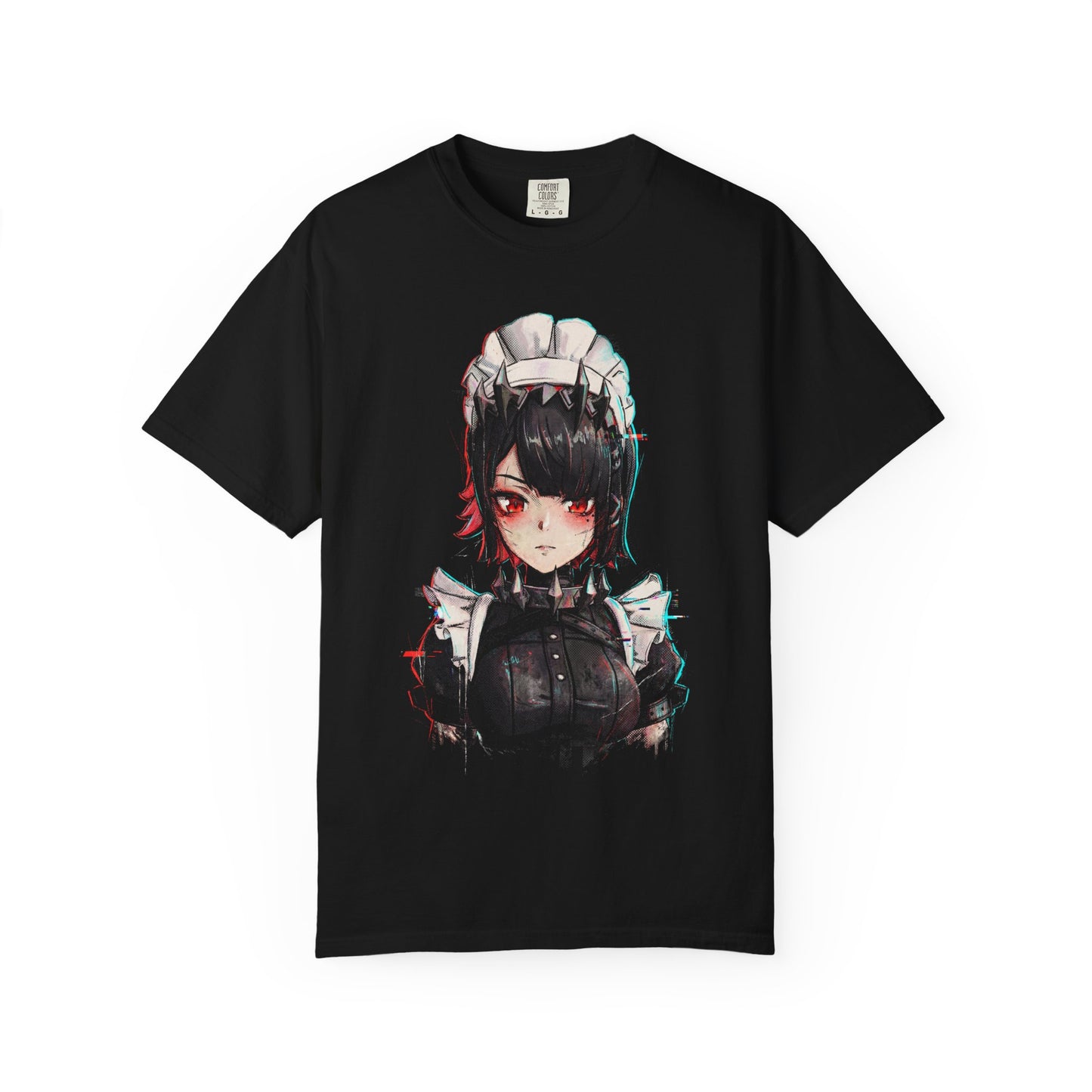 Ellen Joe ZZZ Black Hair Maid Red Highlights Art Premium T-Shirt