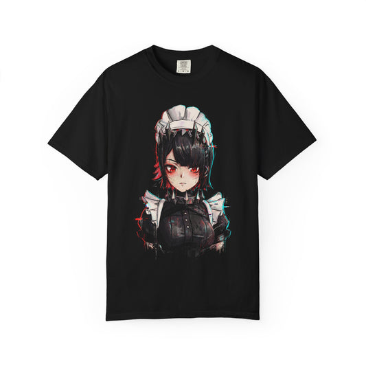 Ellen Joe ZZZ Black Hair Maid Red Highlights Art Premium T-Shirt