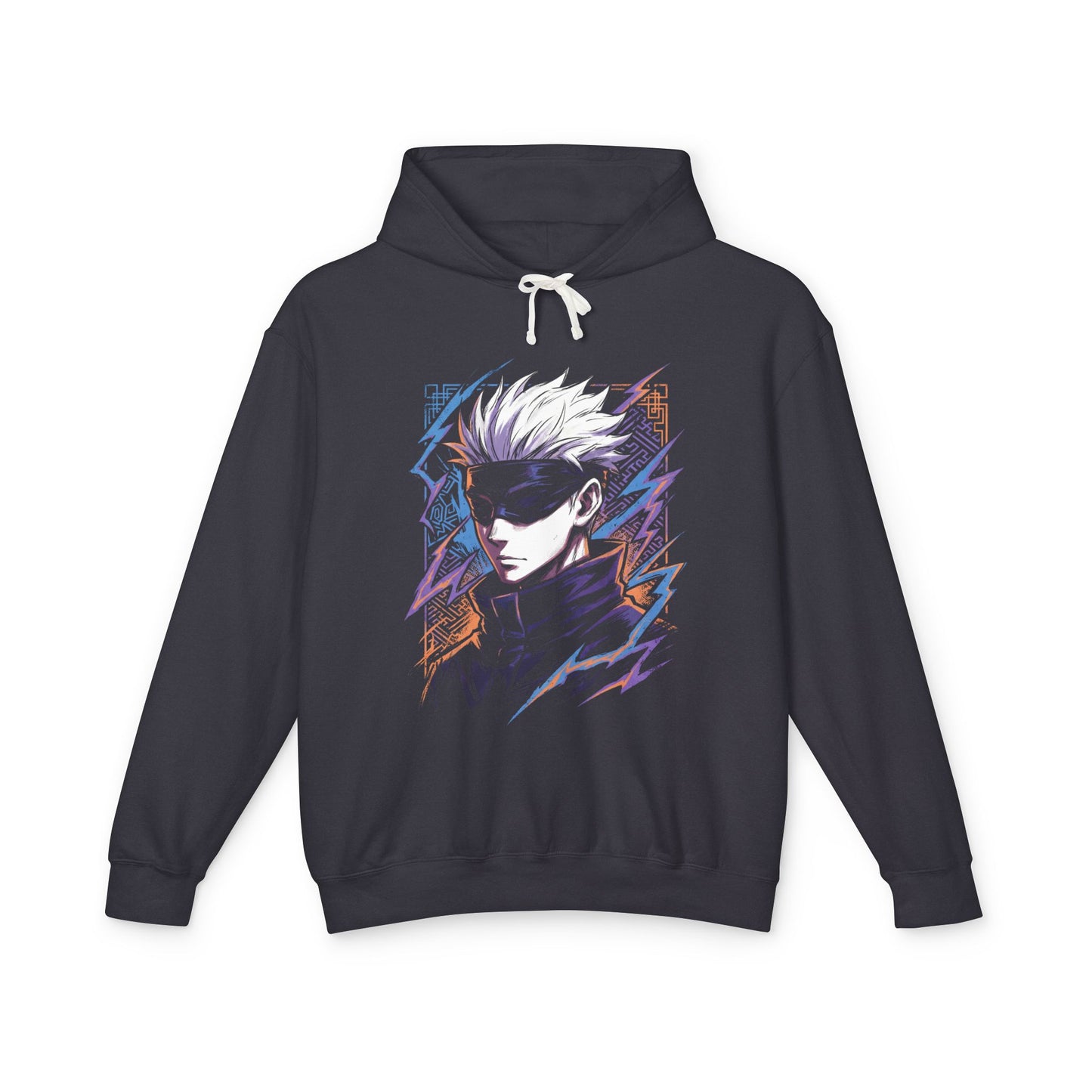 Gojo Satoru JJK White Hair Blindfold Portrait Unisex Premium Hoodie