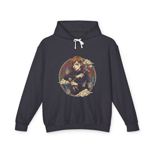 Nobara Kugisaki JJK Orange Hair Hammer Portrait Unisex Premium Hoodie