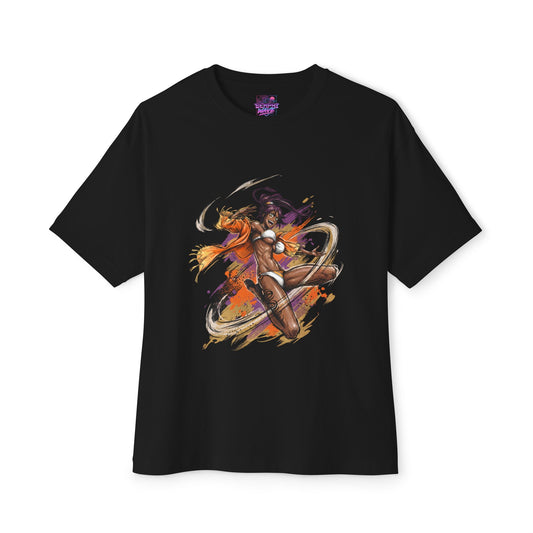 Yoruichi Shihouin Bleach Flash Step Master Hohō Combat Portrait Premium Oversized Unisex T-Shirt