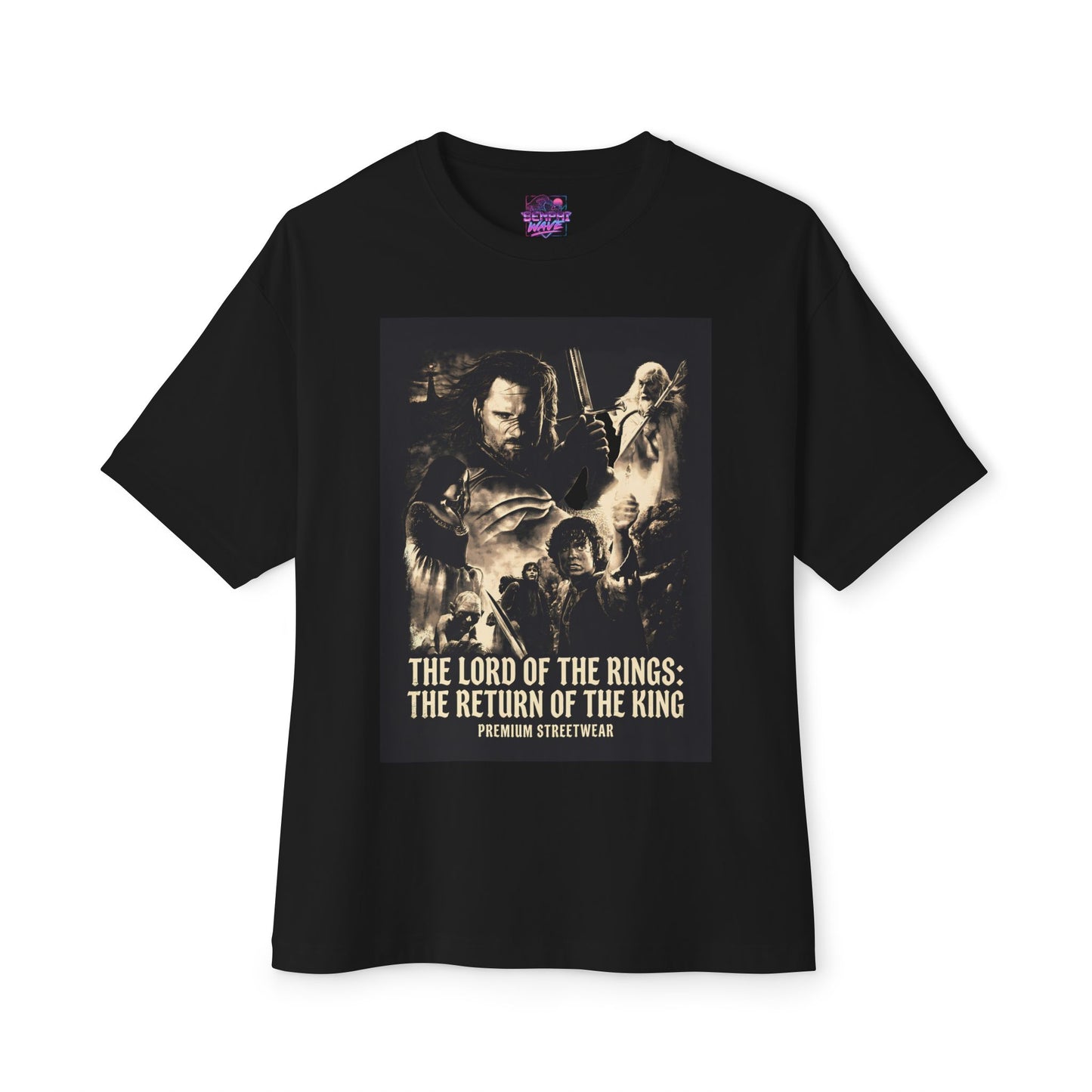 Lord of the Rings: Epic Battle & Heroic Journey Design Premium Oversized Unisex T-Shirt