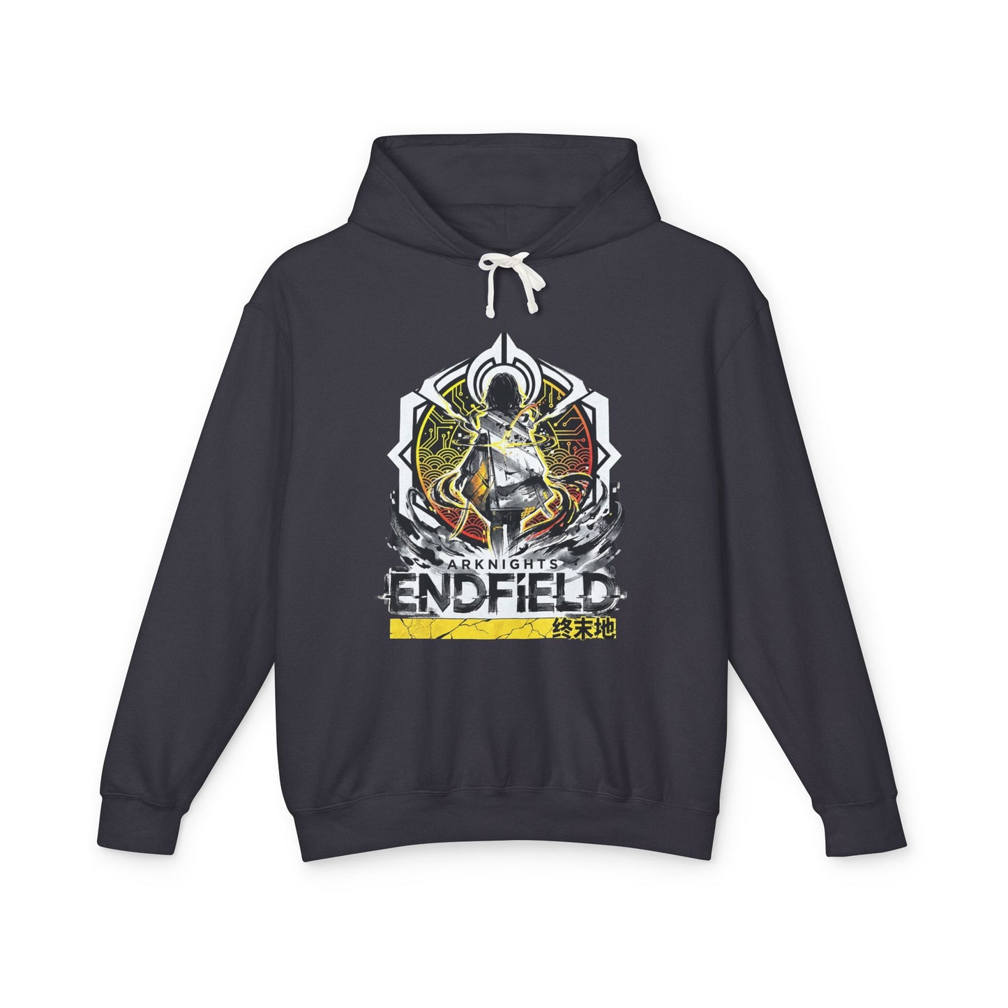 Factory Must Grow Arknights Endfield Meme Retro Pixel Factory Endless Expansion Chain Unisex Premium Hoodie