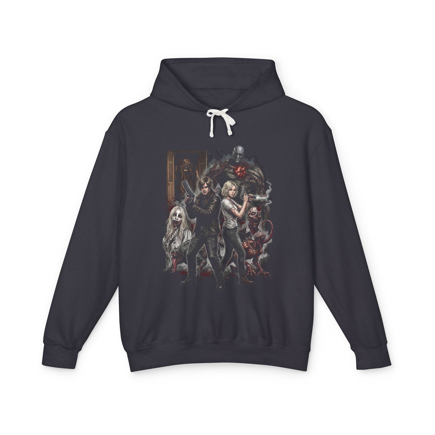 Grace Ashcroft Leon Kennedy RE9 Raccoon City Legacy Monsters Grunge Unisex Premium Hoodie