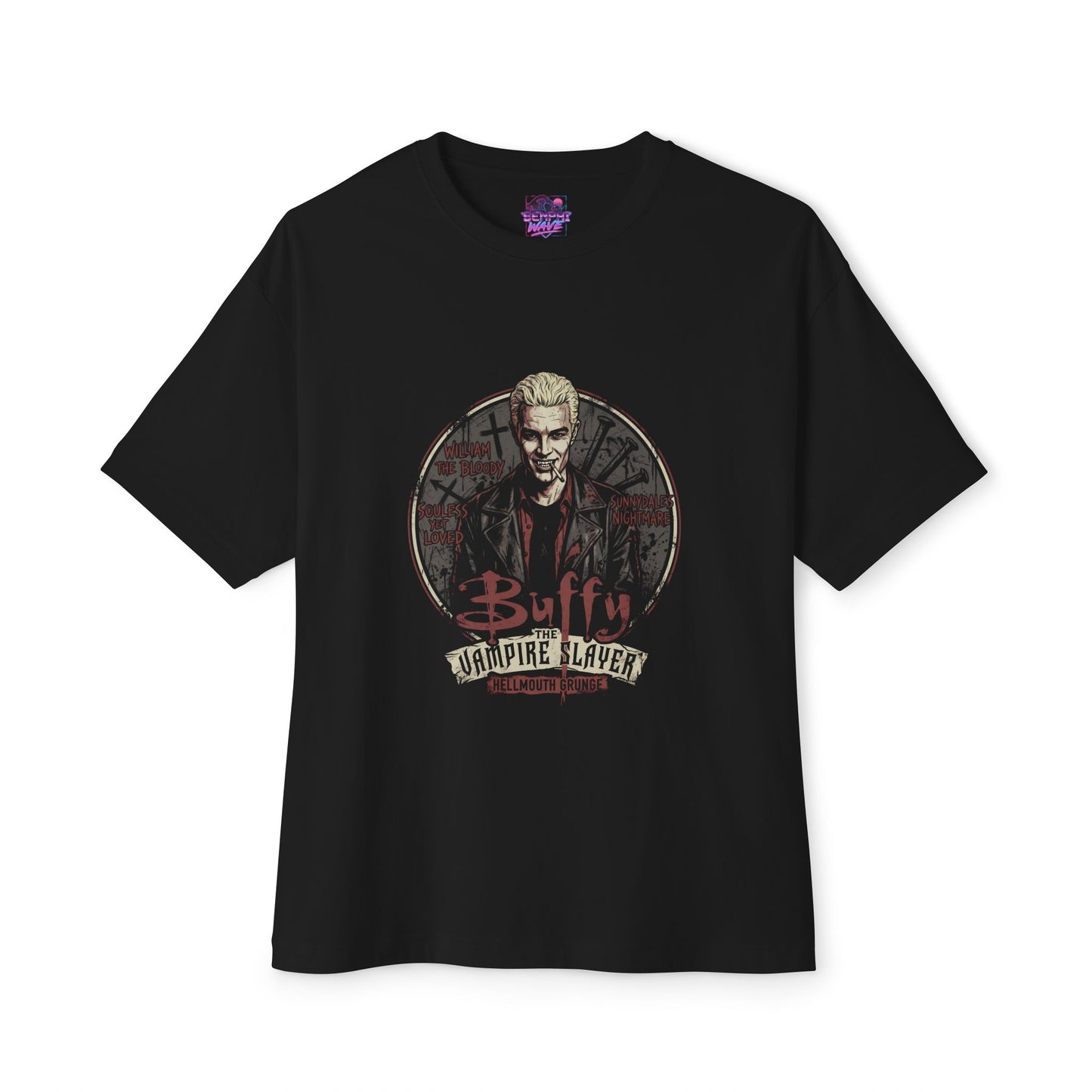 Spike Buffy the Vampire Slayer – William the Bloody Tribute Premium Oversized Unisex T-Shirt