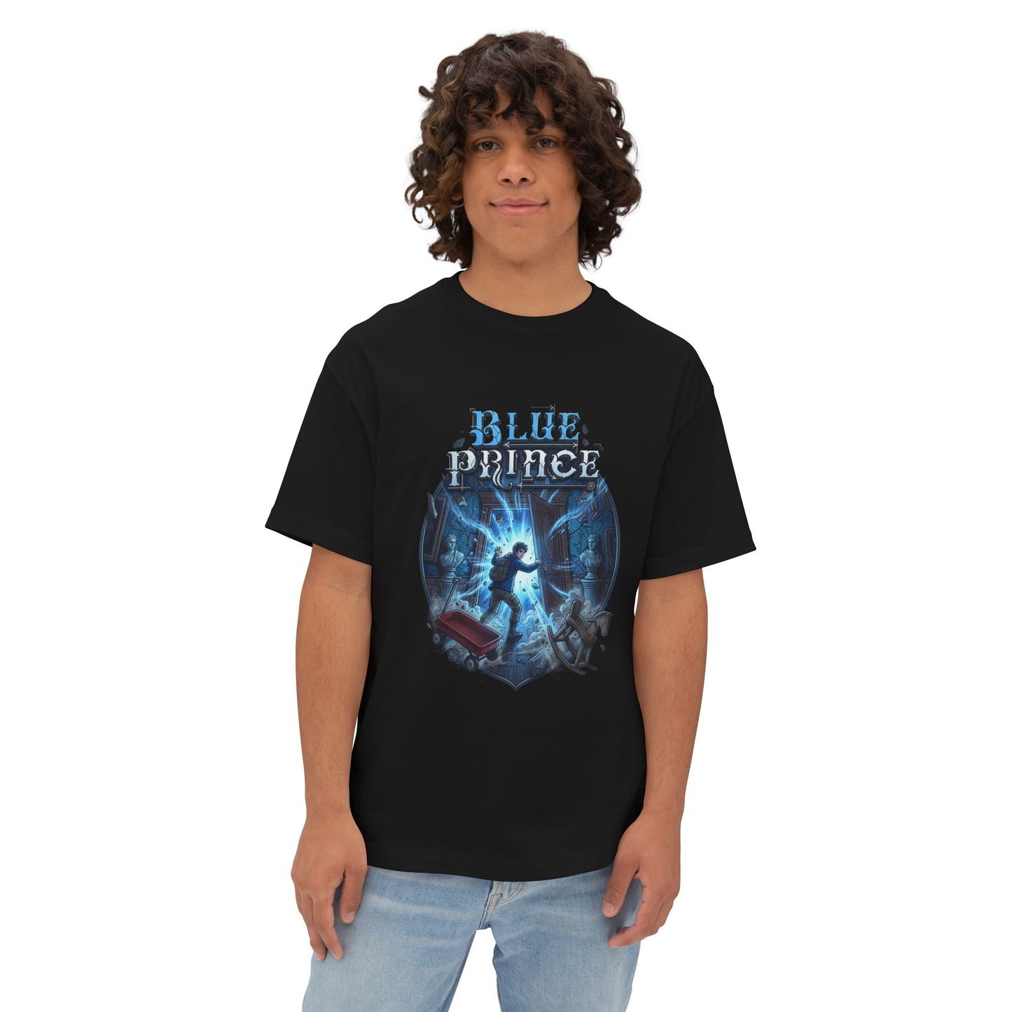Blue Prince Simon Heir Mysterious Manor Room 46 Art Premium Oversized Unisex T-Shirt