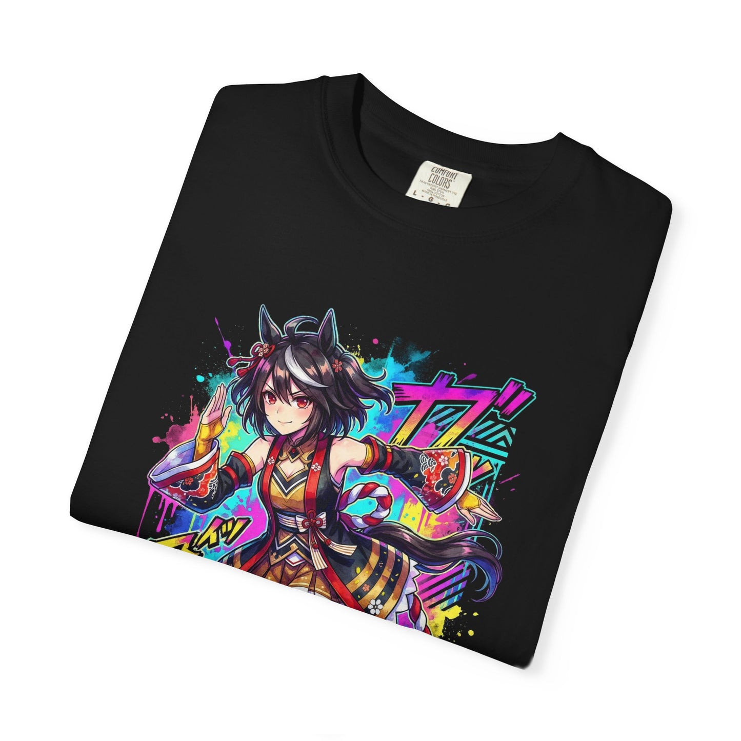 Kitasan Black Umamusume Pretty Derby Black Hair White Streak Portrait Premium T-Shirt