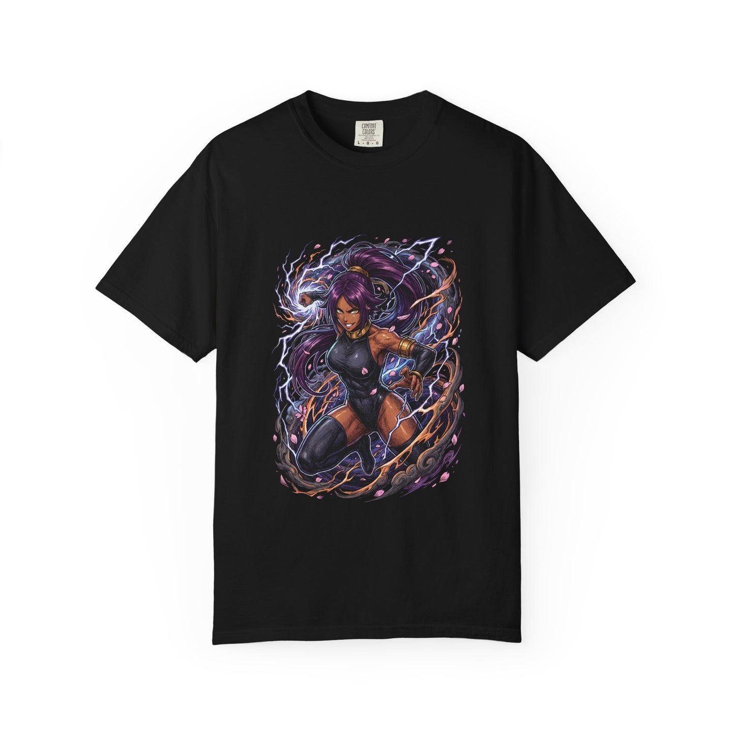 Yoruichi Shihouin Bleach Dark Skin Curvaceous Athlete Icon Portrait Premium T-Shirt