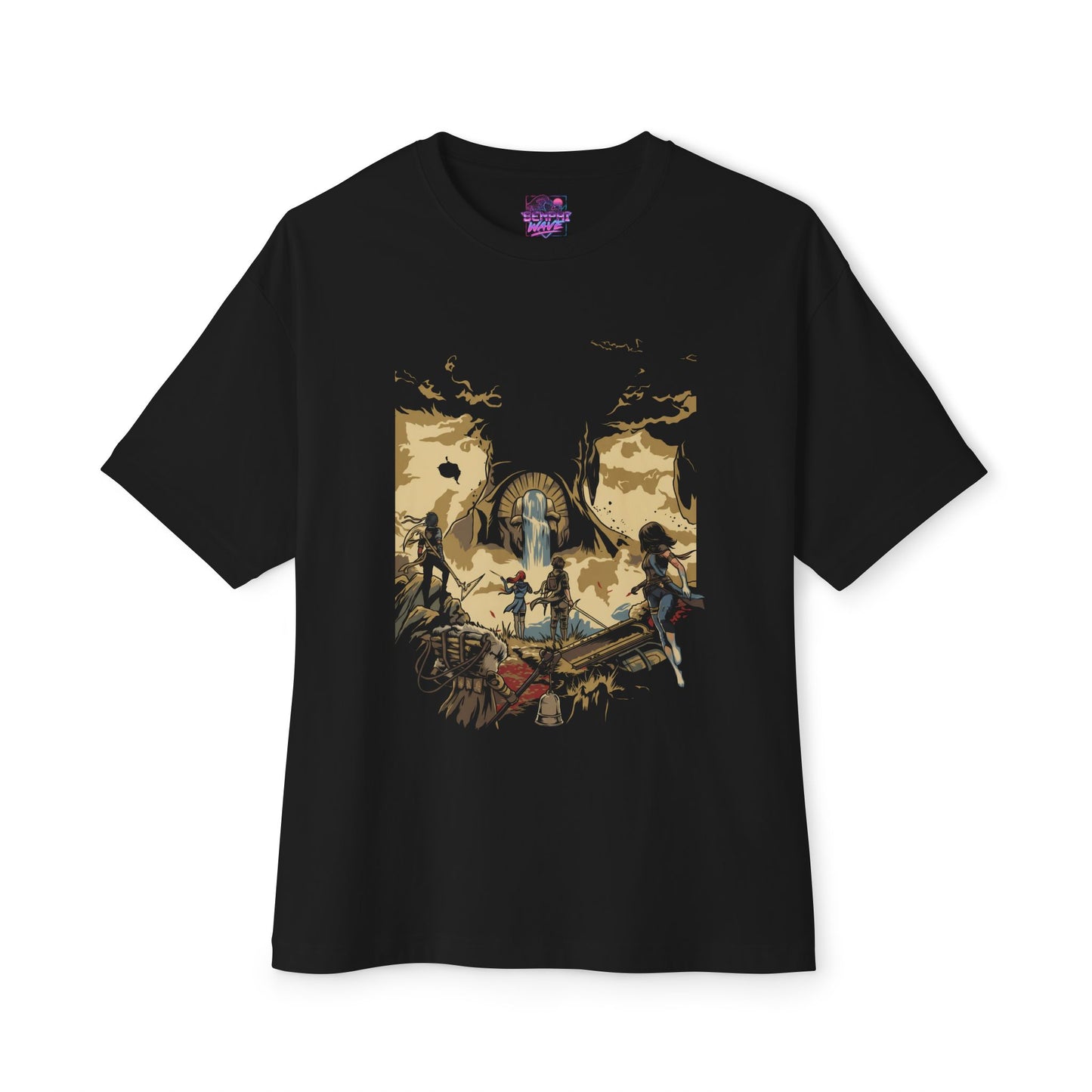 Golden Expedition 33: Red Gommage Street Fashion Legend Facing the Paintress Premium Oversized Unisex T-Shirt