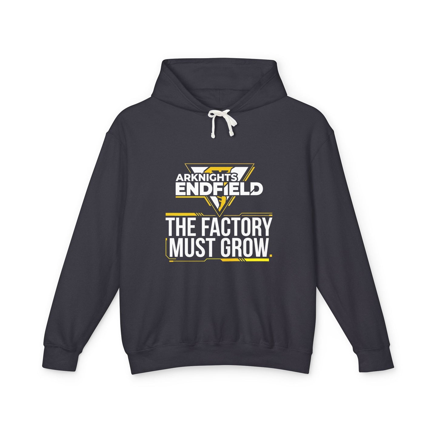 Arknights Endfield Factory Must Grow Meme Design Automation Factory Expansion Grind Unisex Premium Hoodie