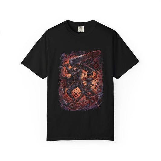 Berserk Guts & Casca Rage Warrior Design Premium T-Shirt