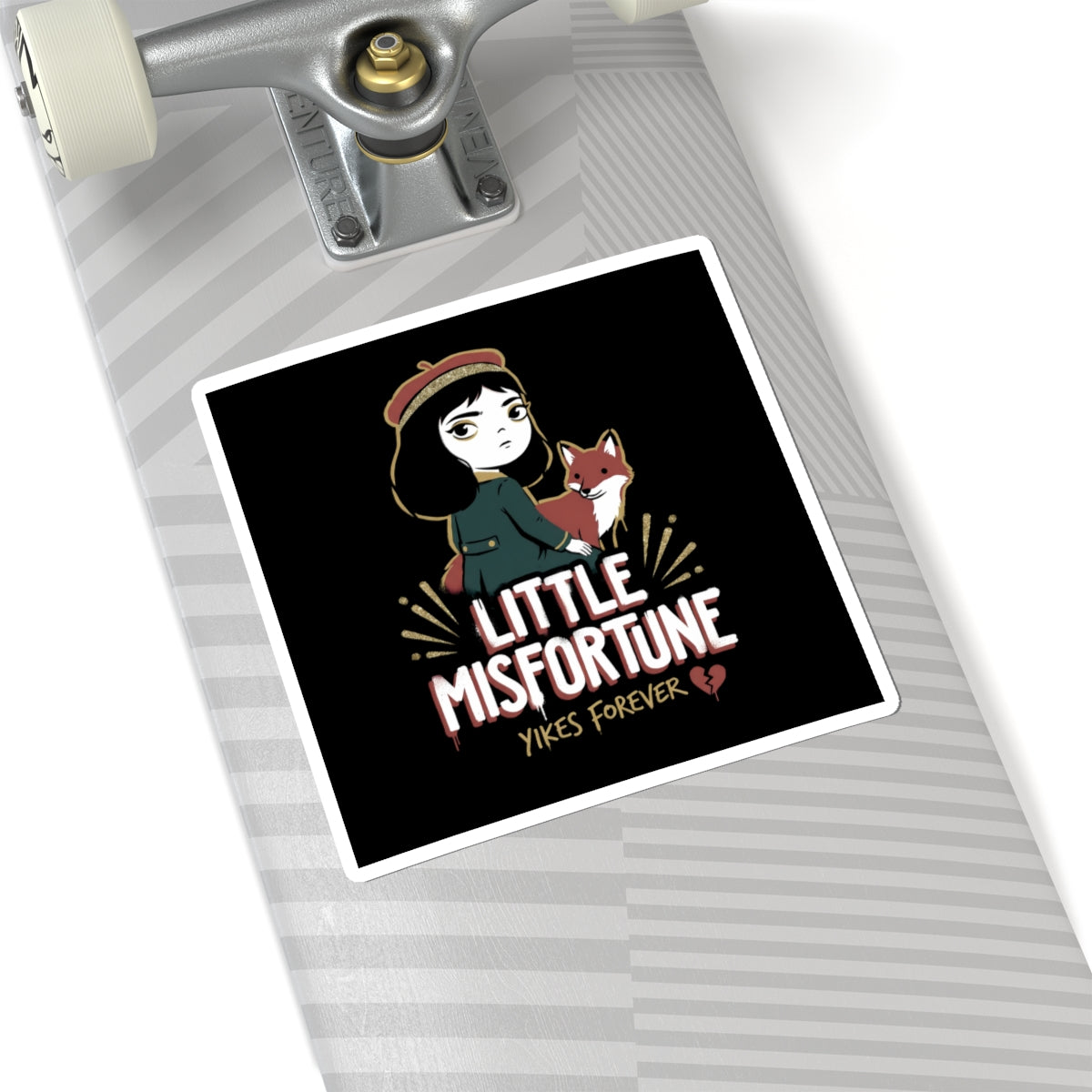 Little Misfortune Fox Friend Logo Sticker