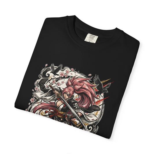 Guilty Gear Baiken T-Shirt | One-Eyed Samurai Ronin Strive Fighter Tee Premium T-Shirt