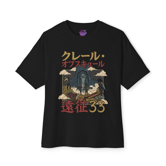Clair Obscur: Red Petal Bloom Streetwear Aesthetic Premium Oversized Unisex T-Shirt